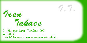 iren takacs business card